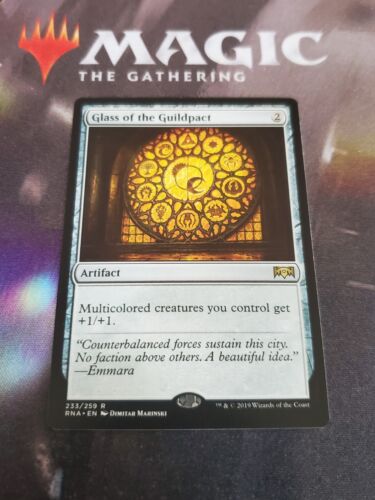 Glass of the Guildpact 2x FOIL RNA MTG Ravnica Allegiance Rare MINT artifact Glass of the Guildpact 2x FOIL RNA MTG Ravnica Allegiance Rare MINT artifact