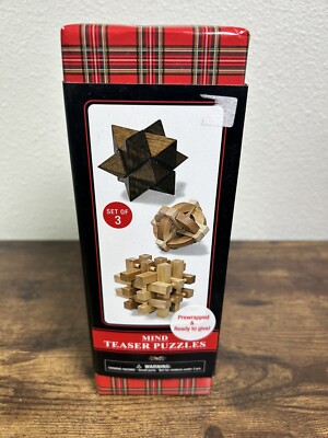 The Original Fun Workshop Mind Teaser Puzzles Game NEW IN BOX! Wrapped For Xmas