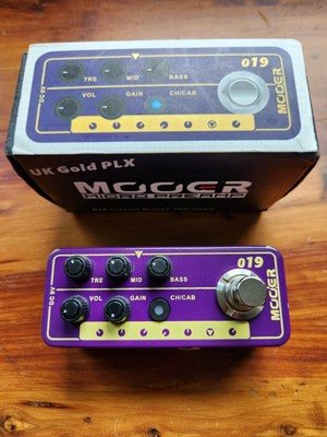 Mooer UK Gold PLX 019 Micro Preamp Guitar Pedal w/ Cab Sim