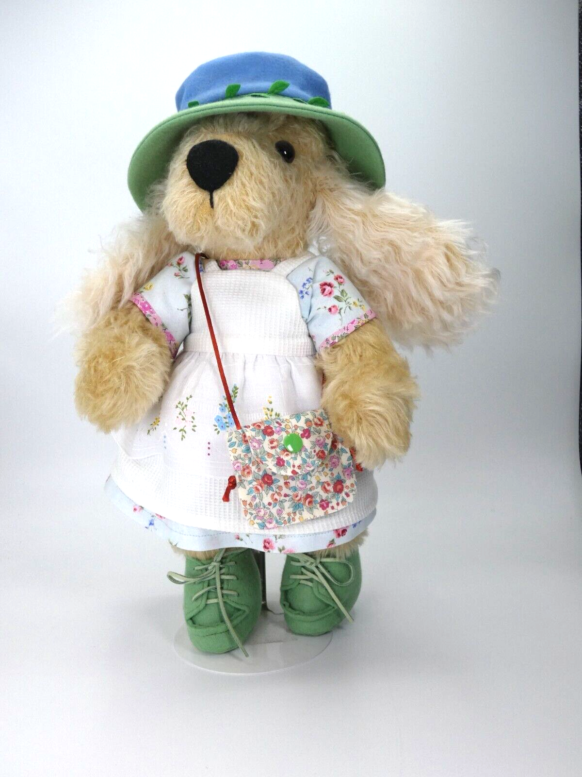 Handmade Mohair Dog Plush Animal Made by Etsy Artist 17