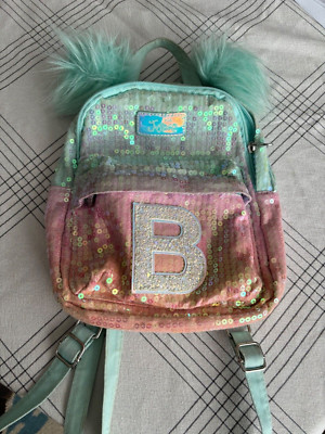Justice Girls Initial  B Backpack 