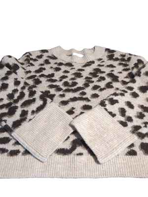 Woman s Small H M Leopard Print Sweater eBay