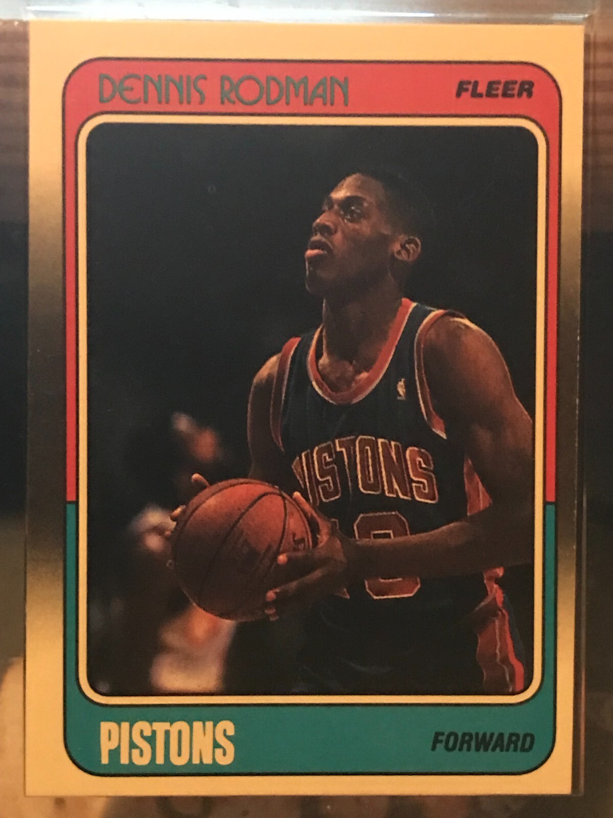 1988-89 FLEER DENNIS RODMAN #43 ROOKIE CARD Excellent Condition | eBay