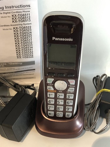 Panasonic KX-TG6572R Cordless Phone with Answering System, Wine Red, 2 Handsets