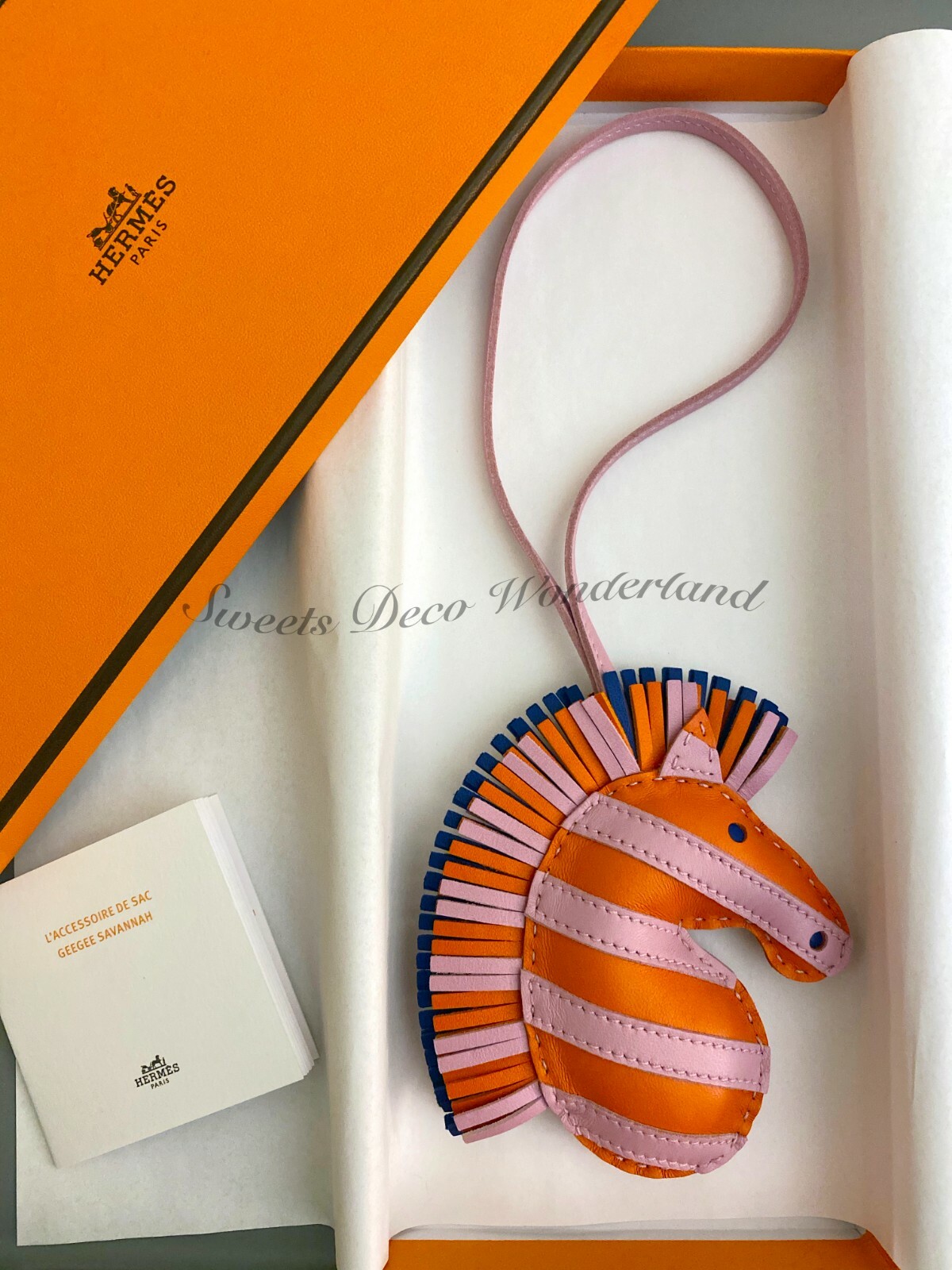 【ポイントになる】HERMES Geegee Savannah バッグ アクセサリー Authentic HERMES Accessoire De Sac Geegee Savannah Bag Charm