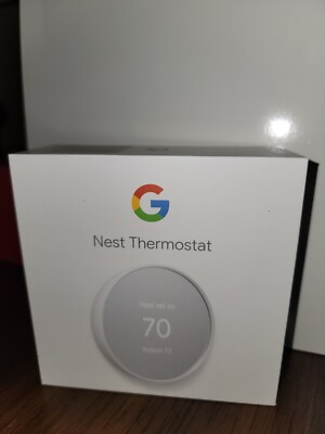Google Nest Smart Thermostat, Snow - GA01334-US