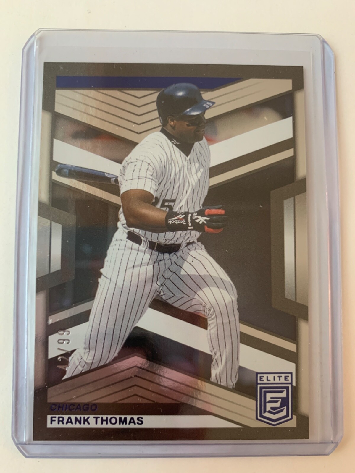 2023 Panini Chronicles Elite Frank Thomas Blue #D /99 #20