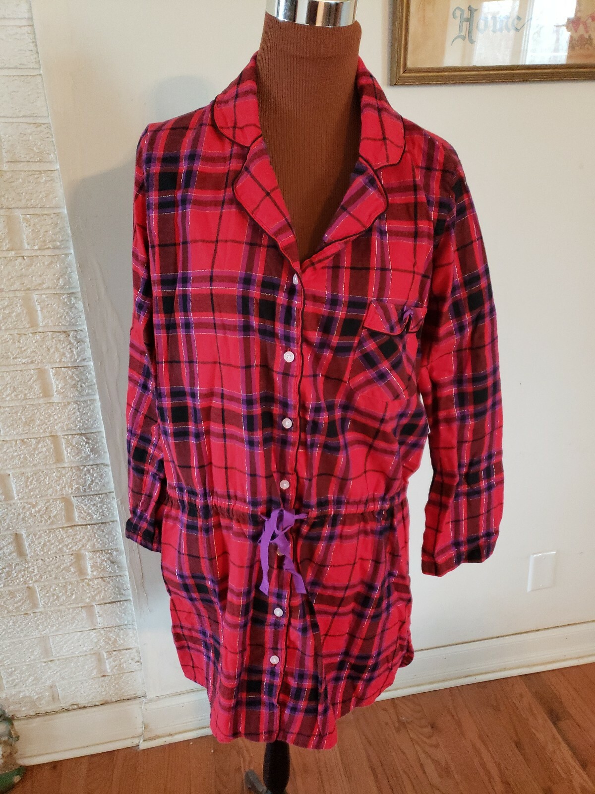 button front sleep shirt