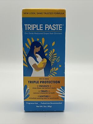 Triple Paste All in One 3oz Diaper Rash Prevents Treats Soothes EXP 3/27