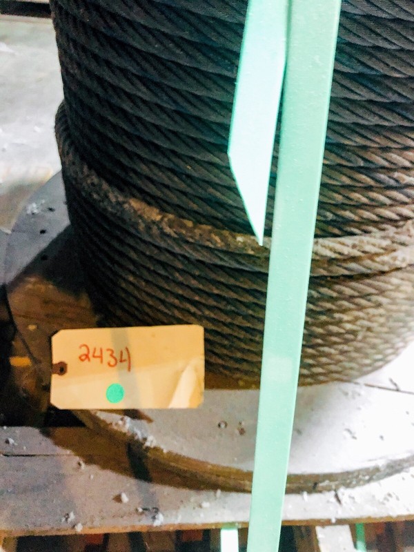 BRIDON PREFORMED 6X37 5/8''DIA WIRE ROPE CABLE SPOOL SHIPPING AVAILABLE