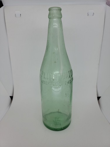 Pluto Water America's Physic  Glass Decorative Water Bottle Vintage Used