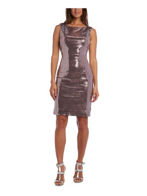 Женское розовое вечернее платье NIGHTWAY без рукавов выше колена Body Con Party Dress Petites 4P