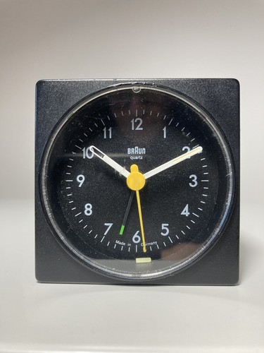 Vintage Braun AB1 Type 4746 alarm clock black Dietrich Lubs
