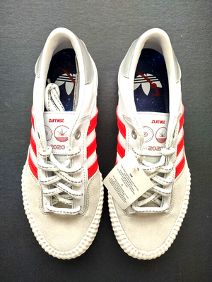 Adidas samba super white blue red sale