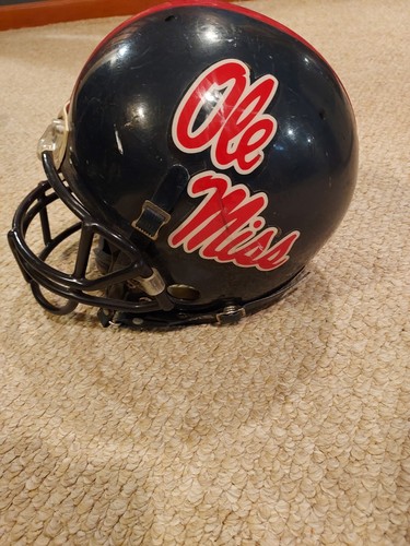 Ole Miss Game Worn/Game Used College Football Helmet - NCAA Mississippi SEC