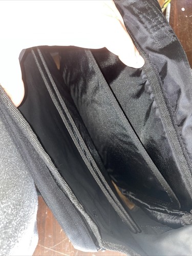 VTG Kensington Messenger Backpack Laptop Bag Suede with Hideaway Straps