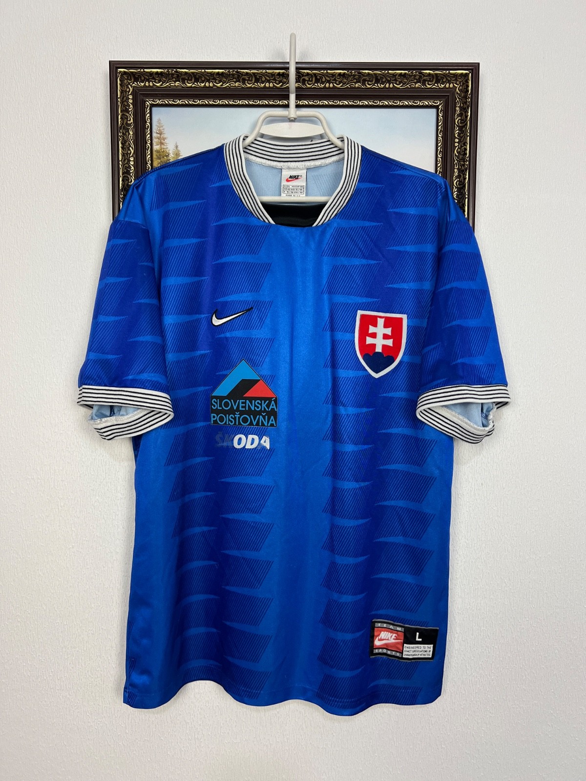 Slovakia Home football shirt 1996 Soccer Nike Jersey Mens National