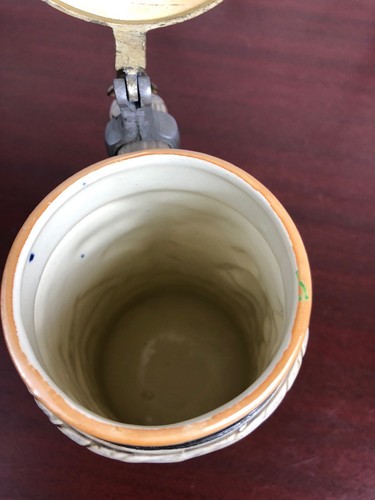 Vintage Beer Stein Lidded Beer Mug