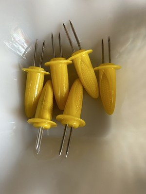 Corn Forks 6 Pack Plastic And Metal