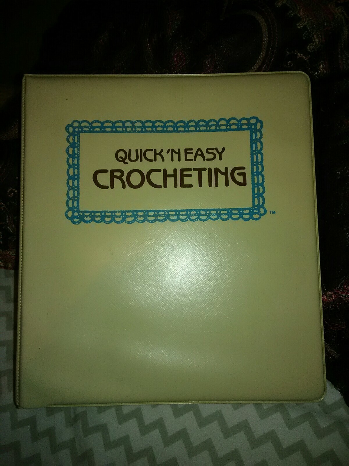 Vintage 1985 COMPLETE Quick'N Easy Crocheting Binder Clothing and Home Patterns