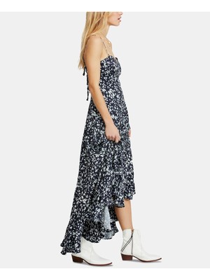 

Женское темно-синее вечернее платье макси с бретелями FREE PEOPLE, Navy