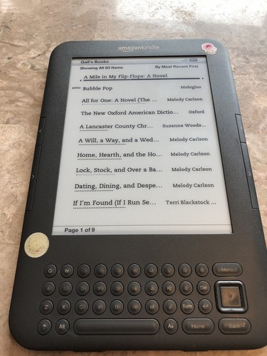 Amazon Kindle  Keyboard Black Model D00901 Works 4GB