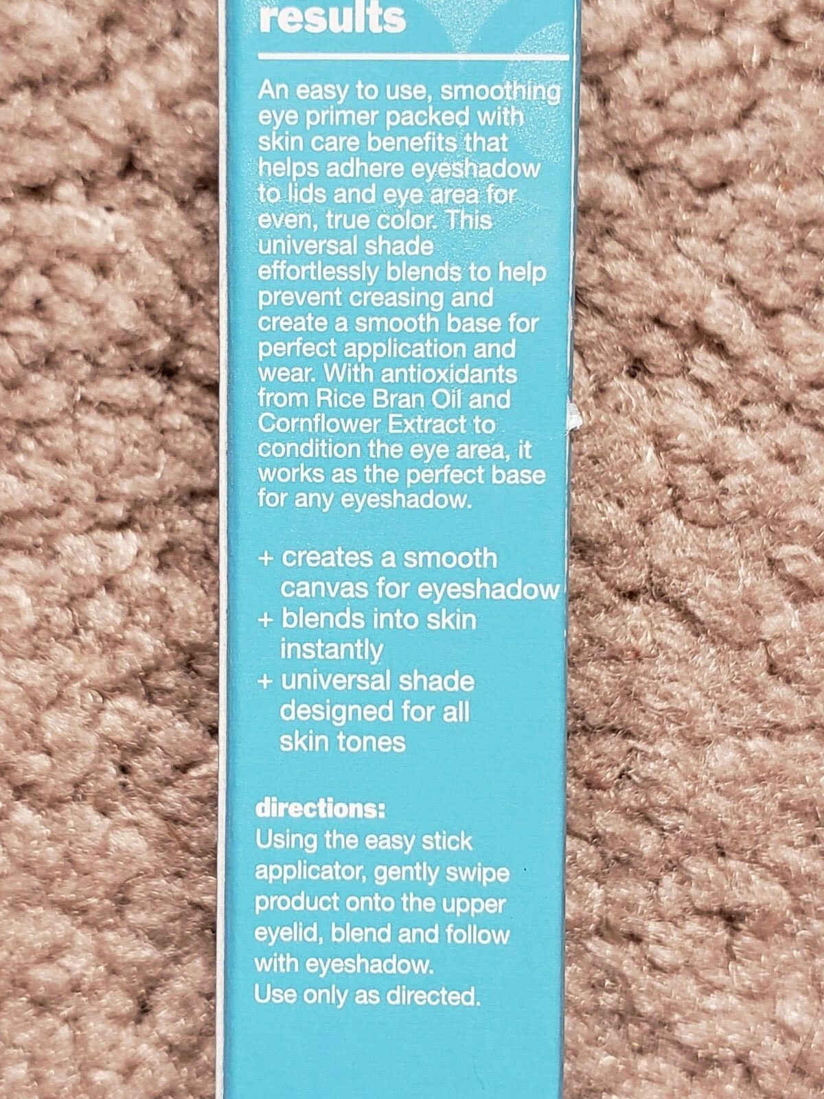 Bliss Please Don't Go EYESHADOW PRIMER (0.10 oz.) Universal Shade All Skin Tones