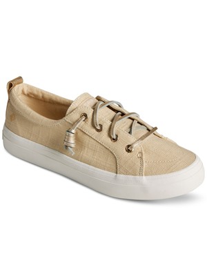 Женские бежевые кроссовки SPERRY на шнурках Crest Vibe Crosshatch с круглым носком, 8,5 М