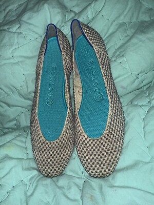 ROTHYS LIMITED EDITION MULTI METALLIC SPARKLING ROUND FLATS SIZE 8M - NWOB