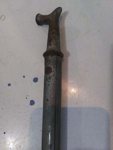 Vintage Metal Transom Window Sash Pull Opener Pole & Hook Hardware 47 3/4 Inches