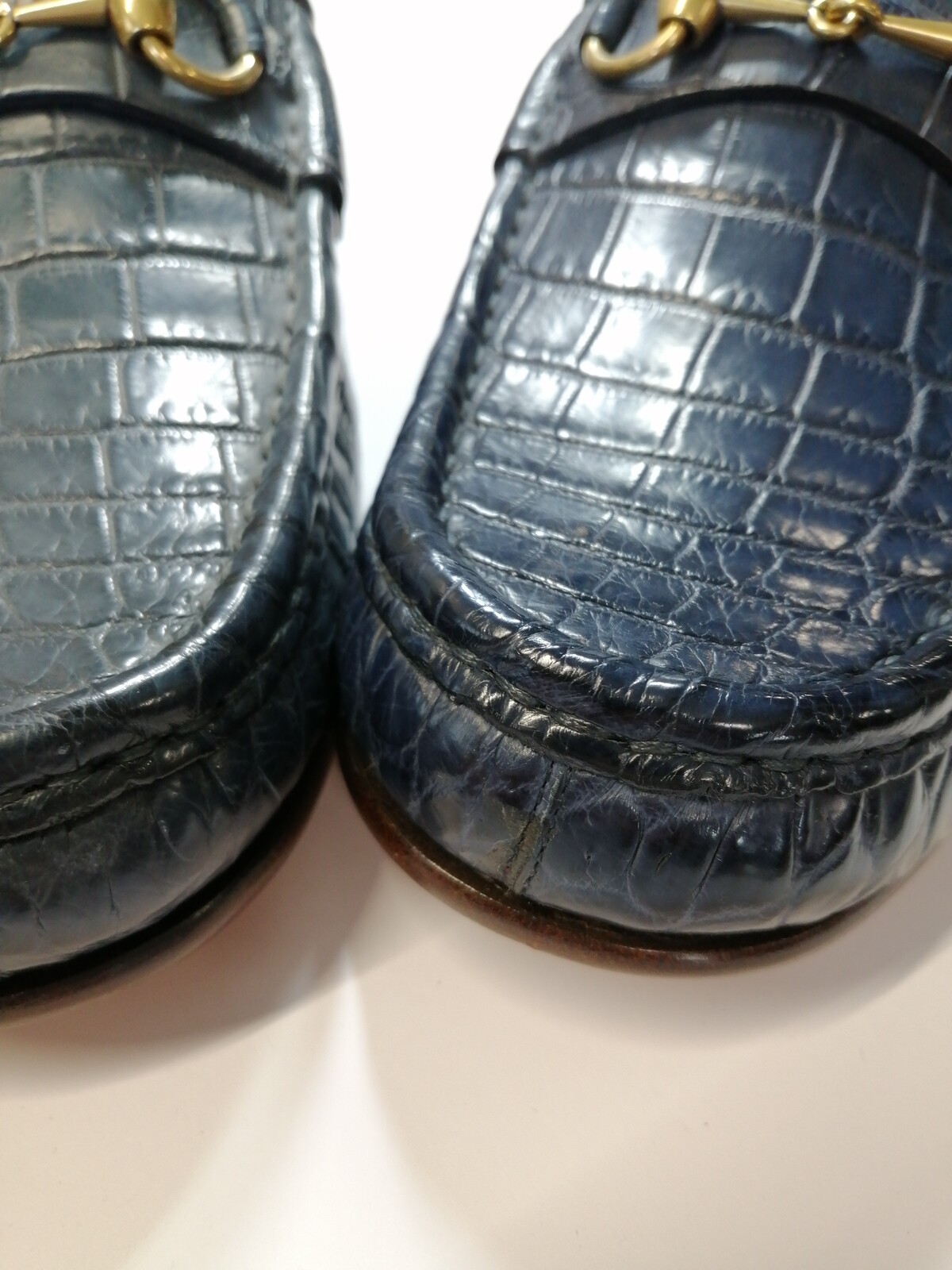 RRP €2780 GUCCI Crocodile Skin Loafer Shoes Size 42.5 UK 8