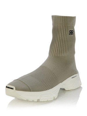 

Женские кроссовки BALENCIAGA Grey Logo Stretch Speed 3.0 Round Toe Slip On Slip On Sneakers, Серый, 654466W2DN2