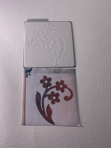 QuicKutz Lifestyle Crafts 4X4 Single Die FLOURISH w/Flowers