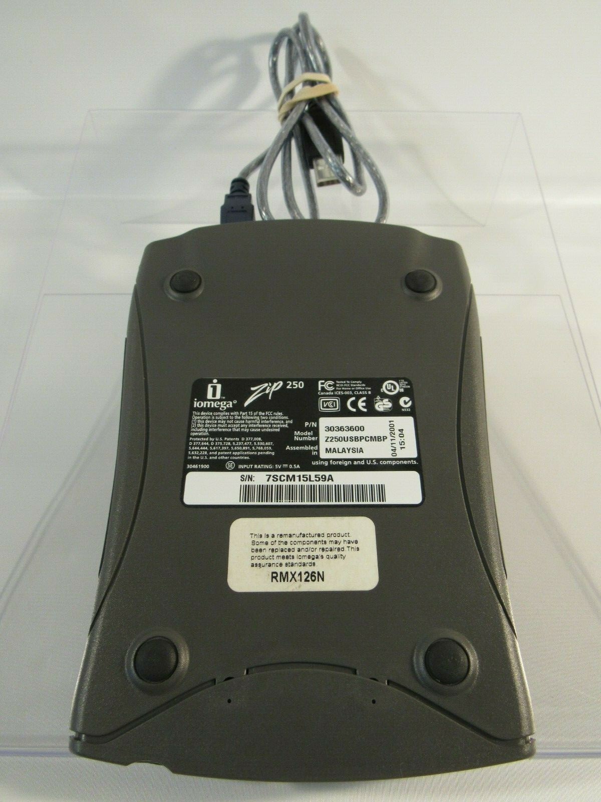 Iomega - Zip 250 USB Powered External Drive - Z250USBPCMBP - Refurbished & Works