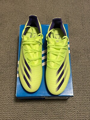 Adidas X Ghosted.3 FG Soccer Cleats - Lime / Blue - EG8192 - Sz: 11