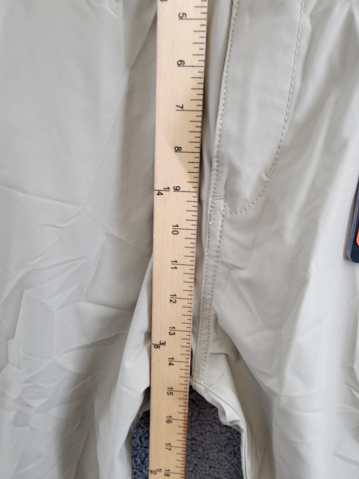 Bass Outdoor Straight-Fit Traveler Pants Men's 36 Trench Coat Button Zip Closure - Picture 8 of 18