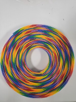 25 FT 1/2'' RAINBOW PET EXPANDO SLEEVING BRAID