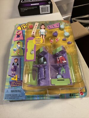 FASHION POLLY SCHOOL COOL LOCKER LILA MATTEL 1999 NRFB