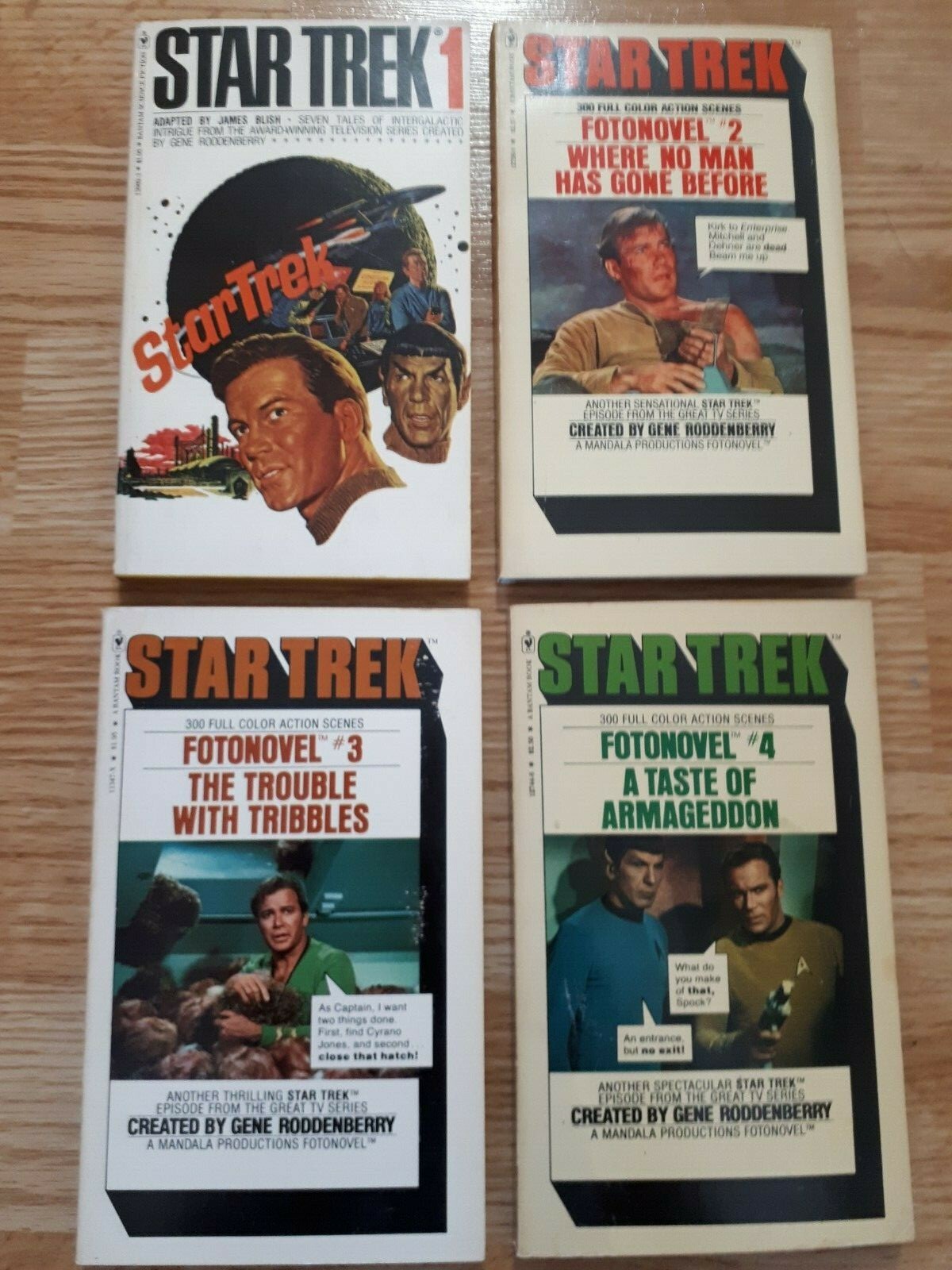 STAR TREK FOTONOVEL VOLUMES 2 TO 12 AND STAR TREK 1 PAPERBACK VINTAGE 1967-1978