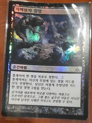 (Foil) [NM] MTG Korean, Dragons Maze, 1 x  Crypt Incursion