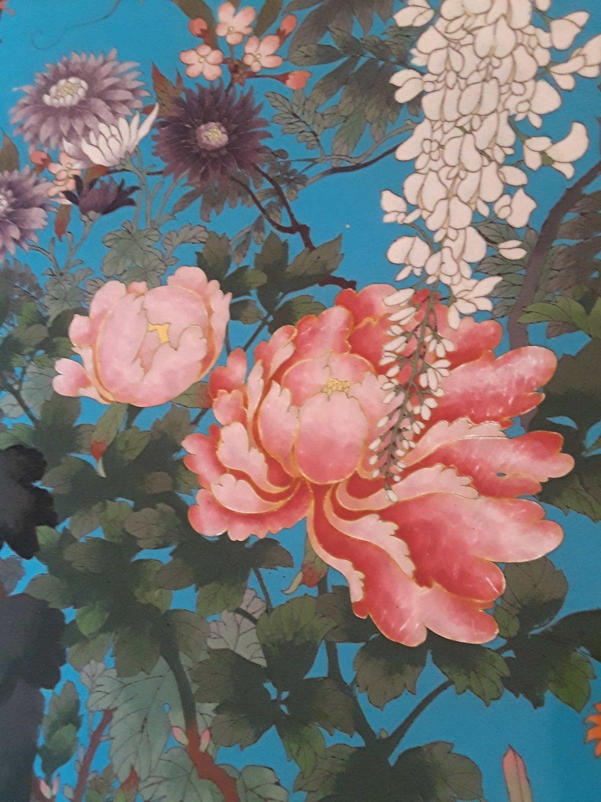 19th century Chinese Cloisonne Charger 91.44 cm (36 inches)