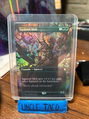 MTG Squirrel Mob Borderless Foil Bloomburrow BLC 85 Rare NM