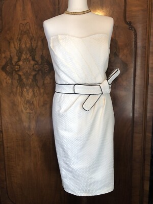 Oasis Size 16 Cream Occasion Dress Wedding Party has an Audrey Hepburn Look NEW