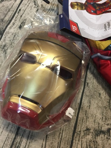 Iron Man Muscle Costume Marvel Captain American Civil War Boys 8-10 NEW