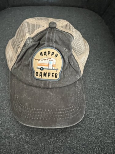 Mesh Snapback Cap Khaki/ Brown