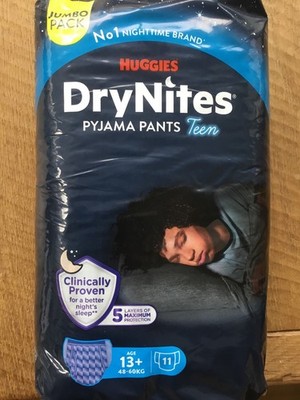 Huggies * DryNites Pyjama Pants * NEU * Age 13+ * (1Pack ovp +1Pack offen-1 Stk)