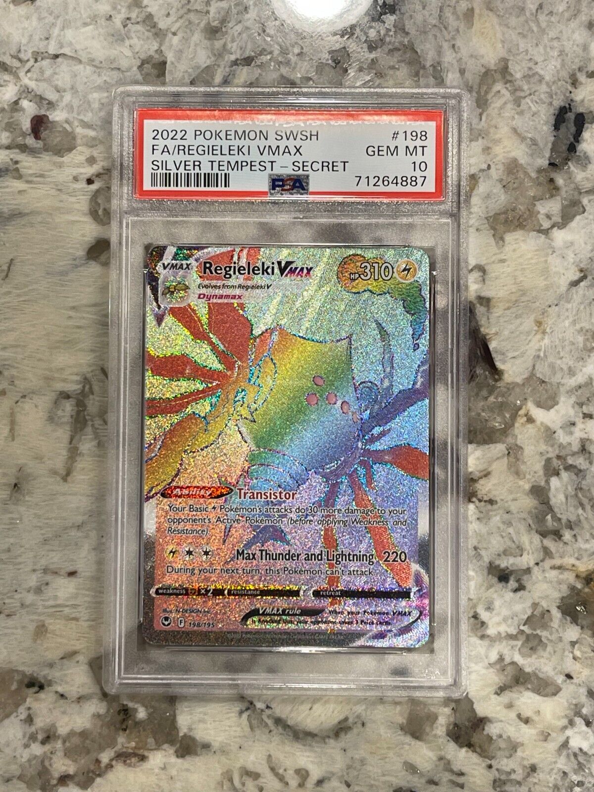 Pokemon Silver Tempest Regieleki VMAX Secret PSA 10 | eBay Pokemon Silver Tempest Regieleki VMAX Secret PSA 10 | eBay