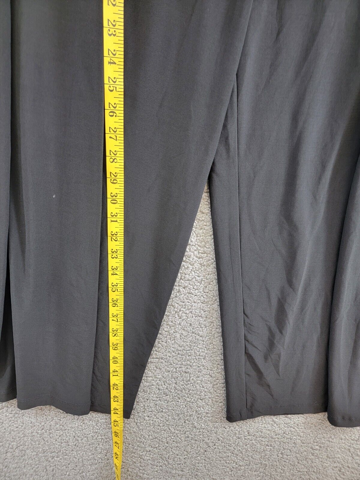 Alex Evenings Plus Size Matte Jersey Straight Leg Pants Women's 2X Black Pull On - Picture 8 of 16