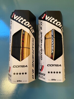 Vittoria Corsa Graphene 2.0 Road Tire 700x25C Pair NIB