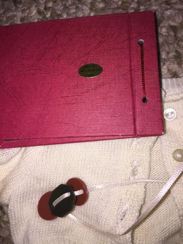 American Girl EMILY ACCESSORIES sweater scrapbook Necklace Pictures Ration EUC